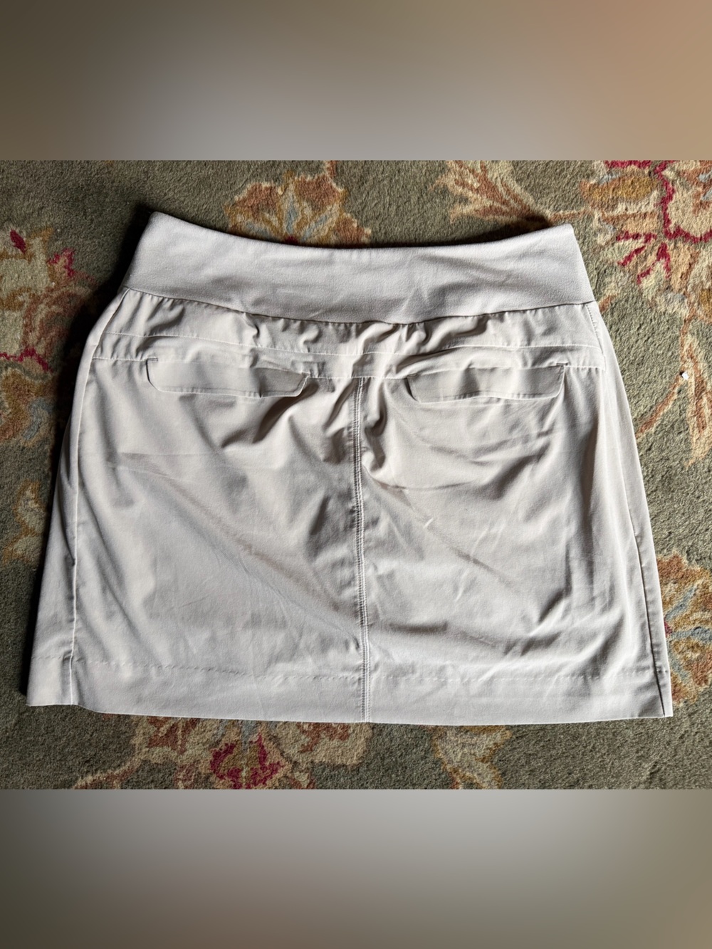 Athleta Women’s Creamy Beige A-Line Mini Skort. Size 10 - Picture 2 of 6